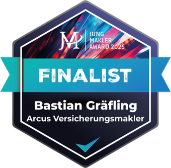 Finalist Jungmakler Award 2025 – Bastian Gräfling, Arcus Versicherungsmakler